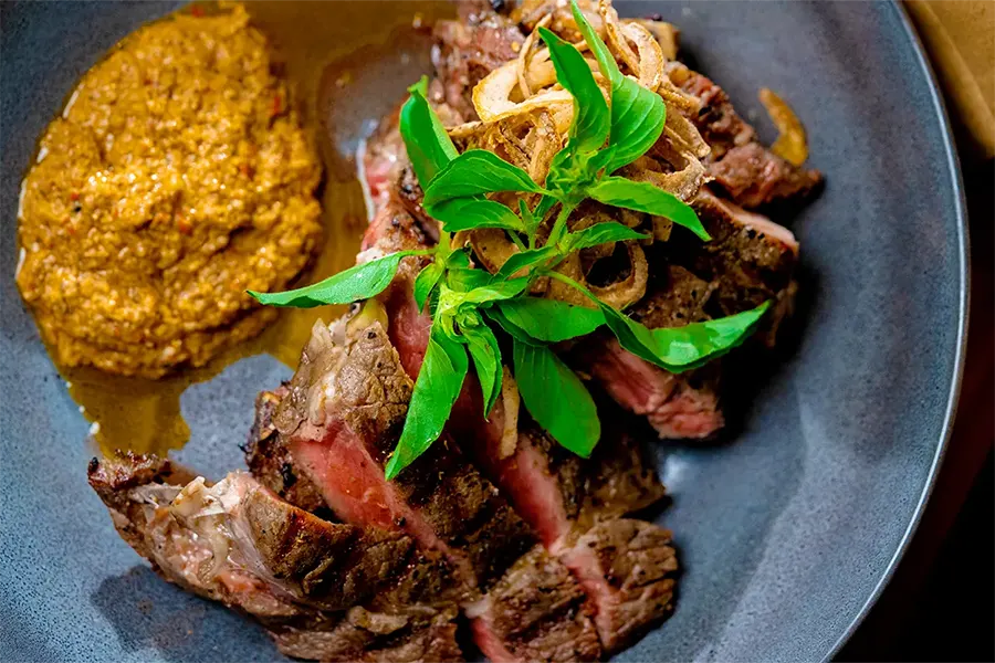 Temple food - ribeye rendang