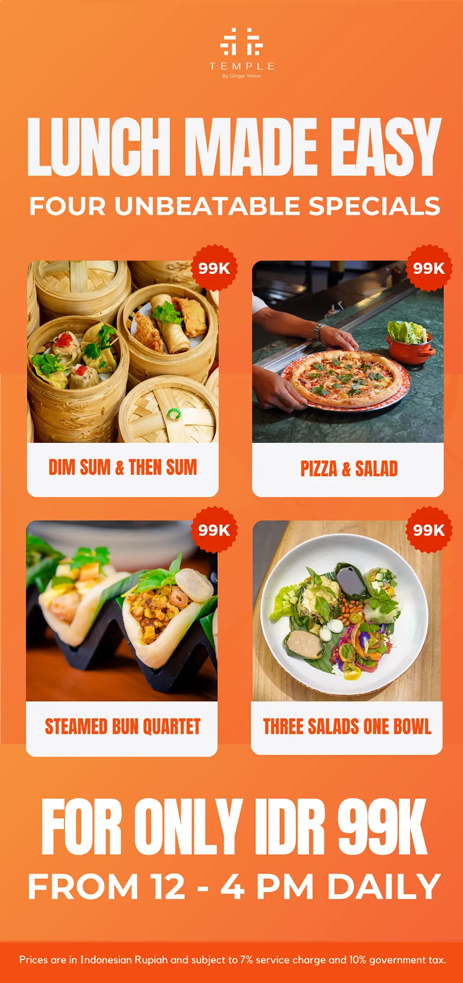 Lunch Made Easy - Four Unbeatable Specials
